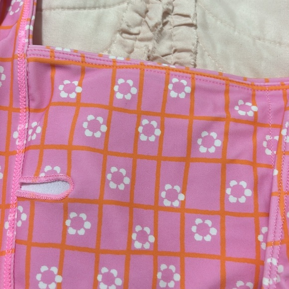 Honey Swim Pink Cali Squareneck Top size XL - Picture 5 of 6